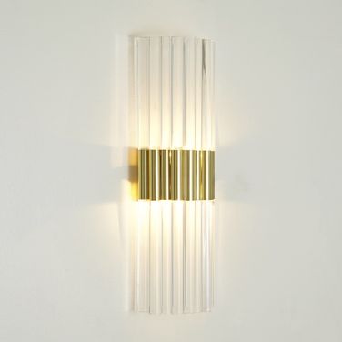Acrylic Sconce In Brass