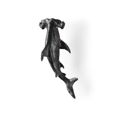 Acus Small Hammerhead Shark Resin Wall Decor In Gray and Brown