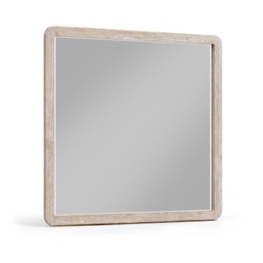 Adagio Solid Wood and Oak Veneer Mirror In Natural