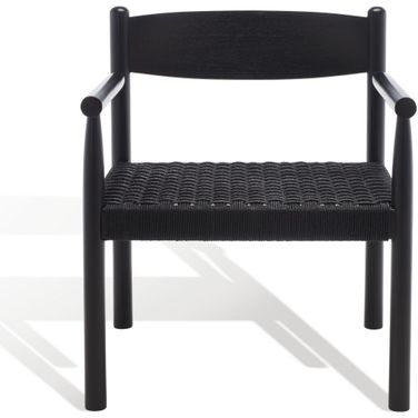 Adalee Danish Rope Accent Chair In Black