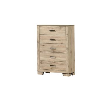 Adamelia 5 Drawer Chest in Light Oak