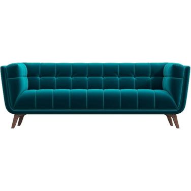 Addison Large Teal Velvet Sofa