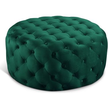 Addison Velvet Ottoman/Bench In Green