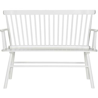 Addison White Spindleback Settee
