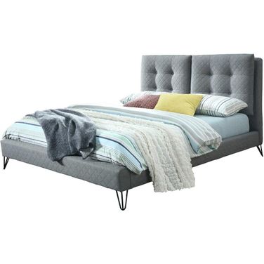 Adele Queen Bed In Gray