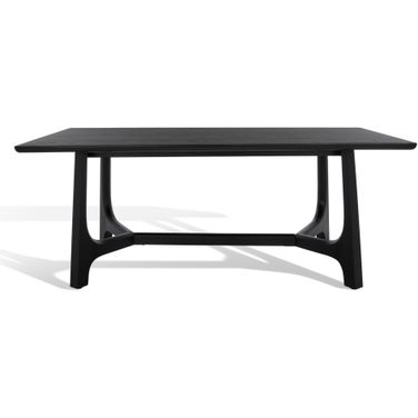 Adelee Wood Rectangle Dining Table In Black