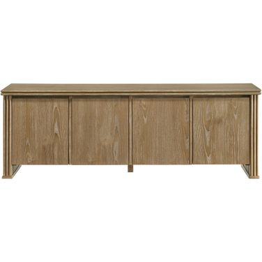 Adina 70-Inch TV Stand Media Console In Distressed Light Brown