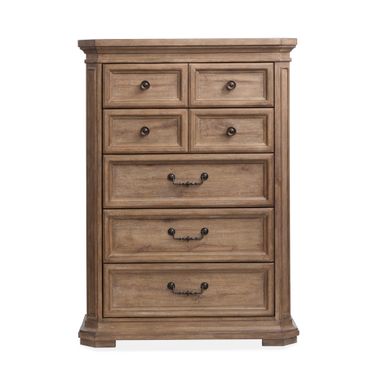 Adler Court Drawer Chest In Florentine Walnut