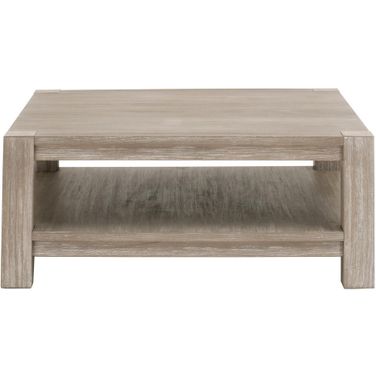 Adler Square Coffee Table In Natural Gray