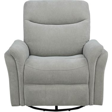 Adler Upholstered Power Swivel Glider Recliner In Ivory