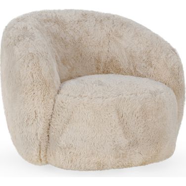 Adley Plush Swivel Accent Chair In Sand