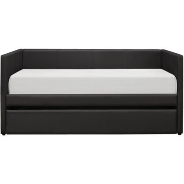 Adra Black Daybed with Trundle