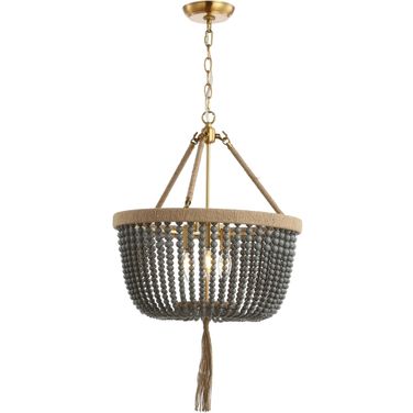 Adra Brass Gold and Dark Gray Pendant
