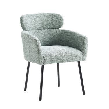 Adrian Boucle Dining Chair In Sage
