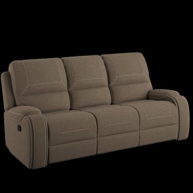 Adrian Reclining Sofa In Walnut Brown