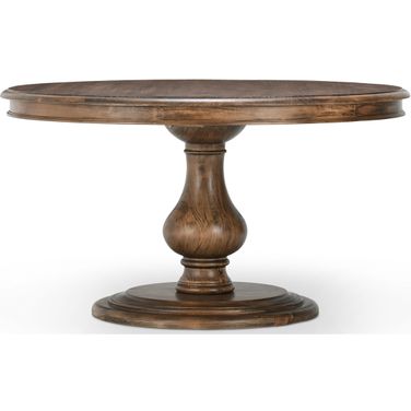 Adrienne 54 Inch Round Dining Table In Almond