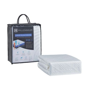 advanced Protector Queen Mattress Protector In White