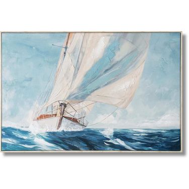 Adventurous Wind and Spray Regatta Canvas Wall Art In Multi