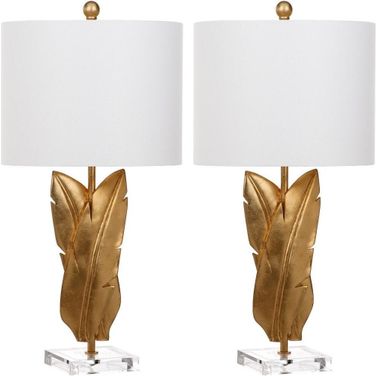 Aerin Gold 25.5 Inch Wings Table Lamp Set of 2