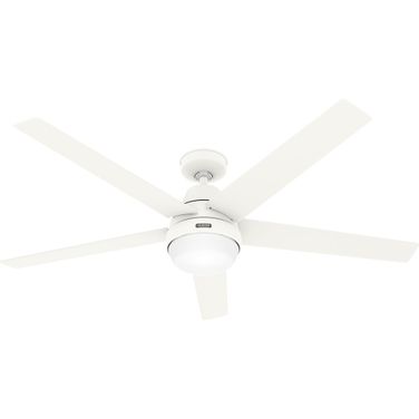 Aerodyne 60 Inch Wi-Fi Energy Star Ceiling Fan with LED Light Kit and Handheld Remote In Matte White and Porcelain White