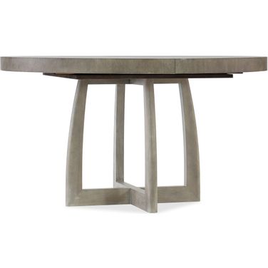 Affinity 48 in Round Pedestal Dining Table w/1-18 in Leaf
