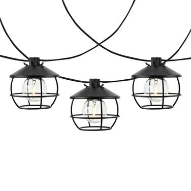 Agitha Led Outdoor String Lights in Black