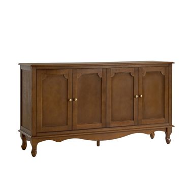 Agnes 58" Wide 4 Door Sideboard In Walnut