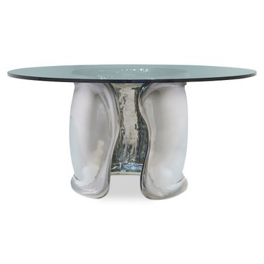 Agnes Dining Table In Stainless Steel