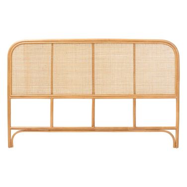 Agota Natural Rattan Standalone Queen Headboard In Honey