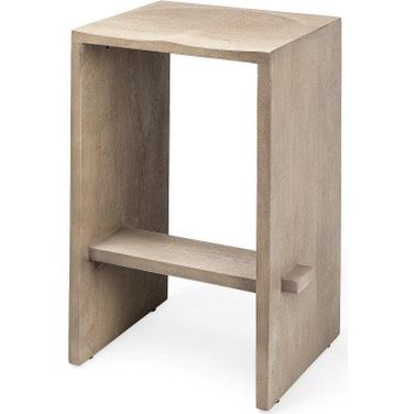 Aida 26 Inch Seat Height Light Gray Wood Counter Stool