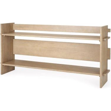 Aida Light Brown Wood Console Table