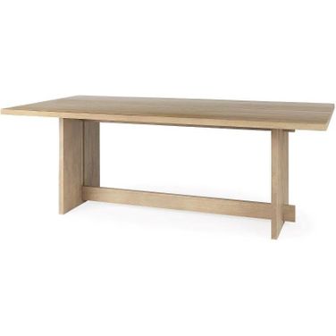 Aida Light Brown Wood Dining Table