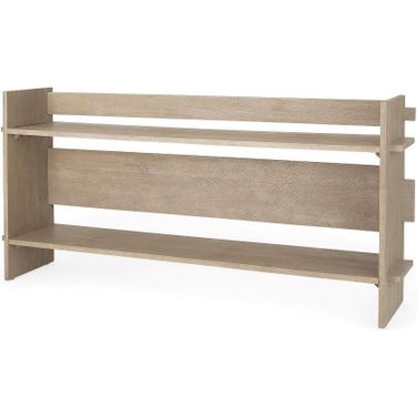 Aida Light Gray Wood Console Table