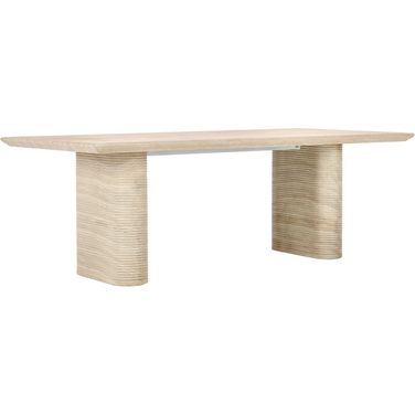 Aiden 87 Inch Outdoor Dining Table In Beige