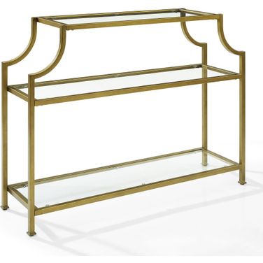 Aimee Entryway Console Table In Soft Gold