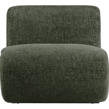 Akira Fabric Upholstered Accent Chair In Green and Black