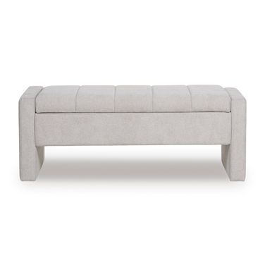 Akselman Storage Bench In Gray