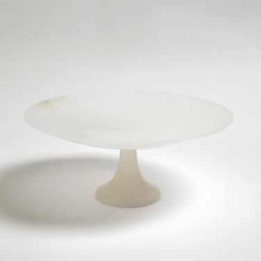 Alabaster Large Compote In White