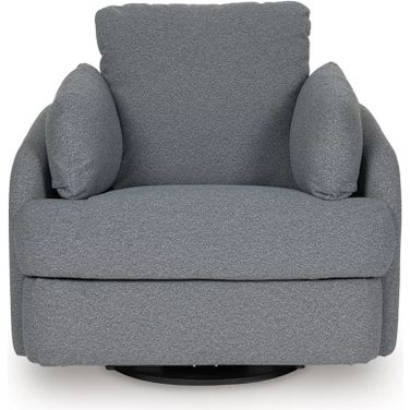 Alainmont Next-Gen Nuvella Swivel Power Recliner In Salt & Pepper