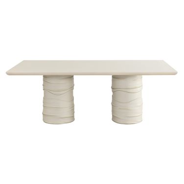 Alanya 84 Inch Rectangular Dining Table In Cream