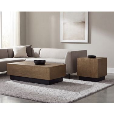 Albans Occasional Table Set In Brass and Black