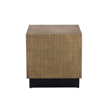 Albans Side Table In Brass and Black