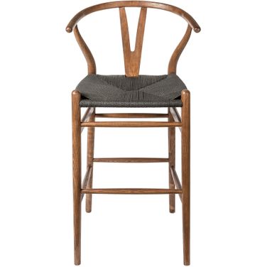Albany Bar Height Stool In Walnut and Black