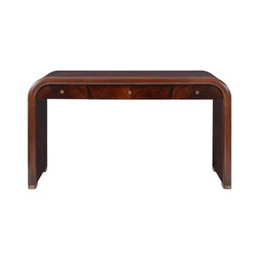 Albers Desk In Mahogany and Brass