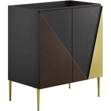 Alchemist 30 Inch Bathroom Vanity Cabinet In Black Gold