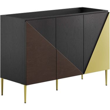 Alchemist 48 Inch Bathroom Vanity Cabinet In Black Gold