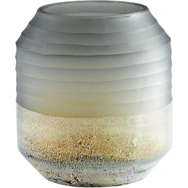 Alchemy Grey And Guilded Silver Small Vase