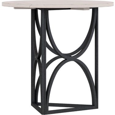 Alcove Chairside Table In White