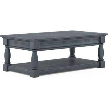 Alcove Rectangular Cocktail Table In Blue