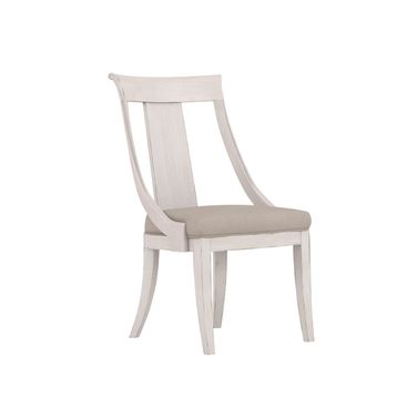 Alcove Side Chair Set of 2 In Washed Maple White